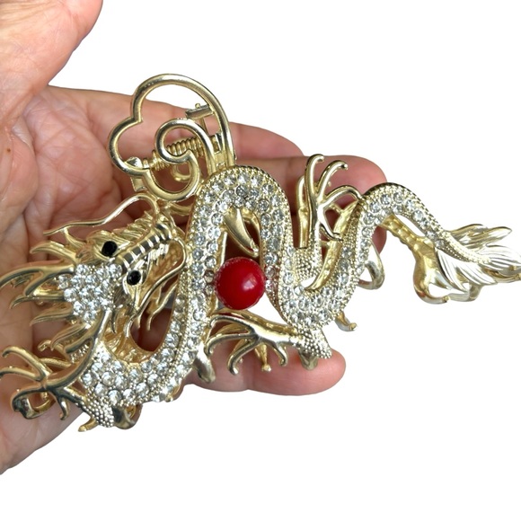 BLING BLING XL DRAGON HAIR CLAW - Picture 3 of 5